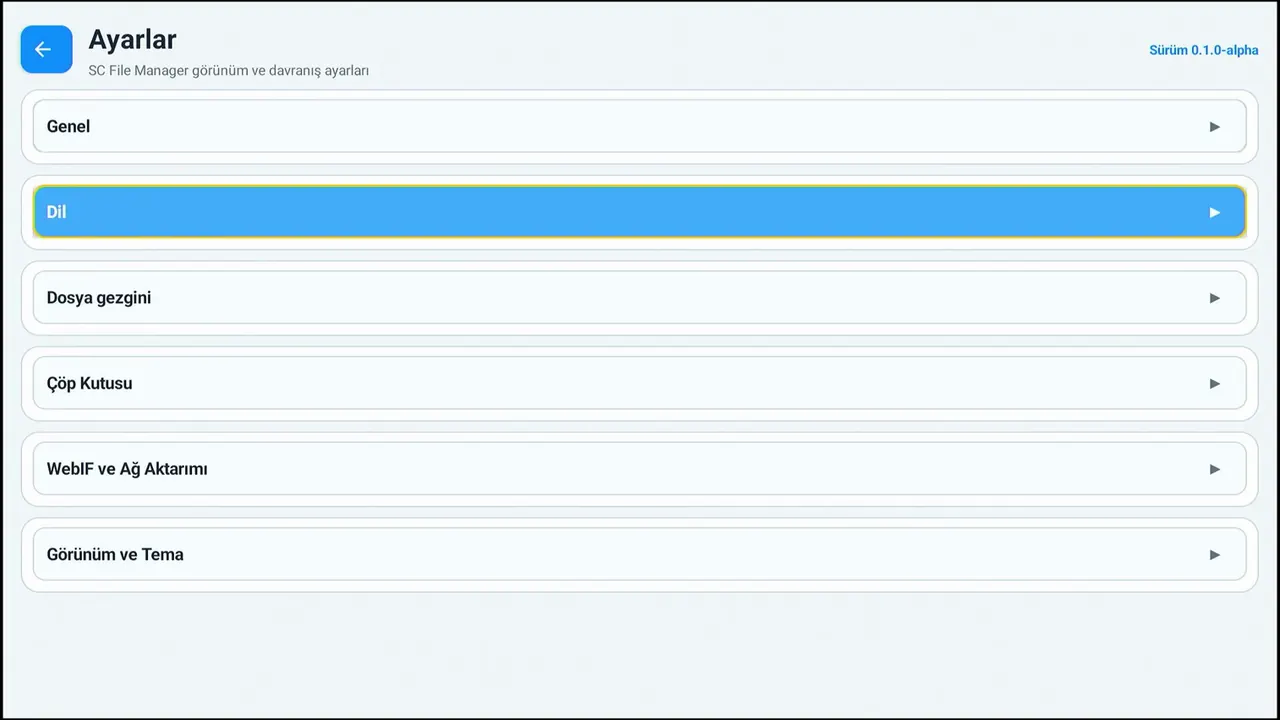 SC File Manager TV ekran görüntüsü 4