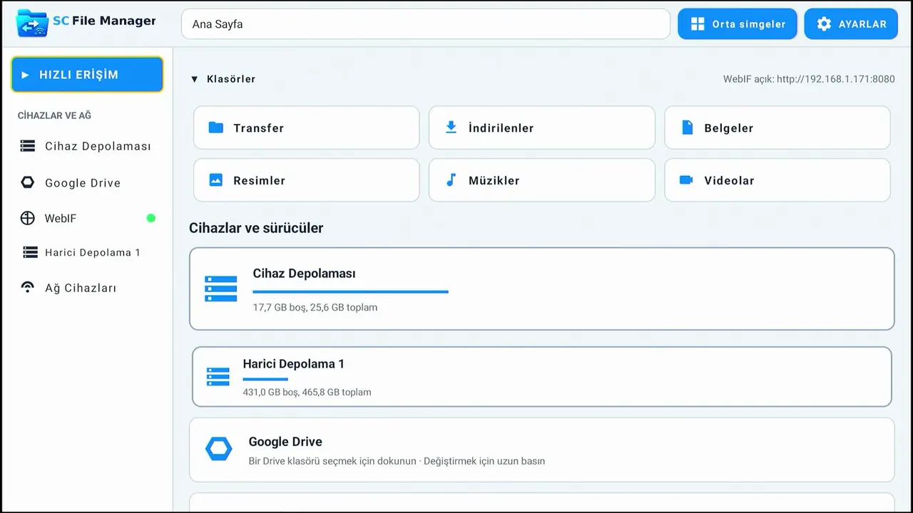 SC File Manager TV ekran görüntüsü 11