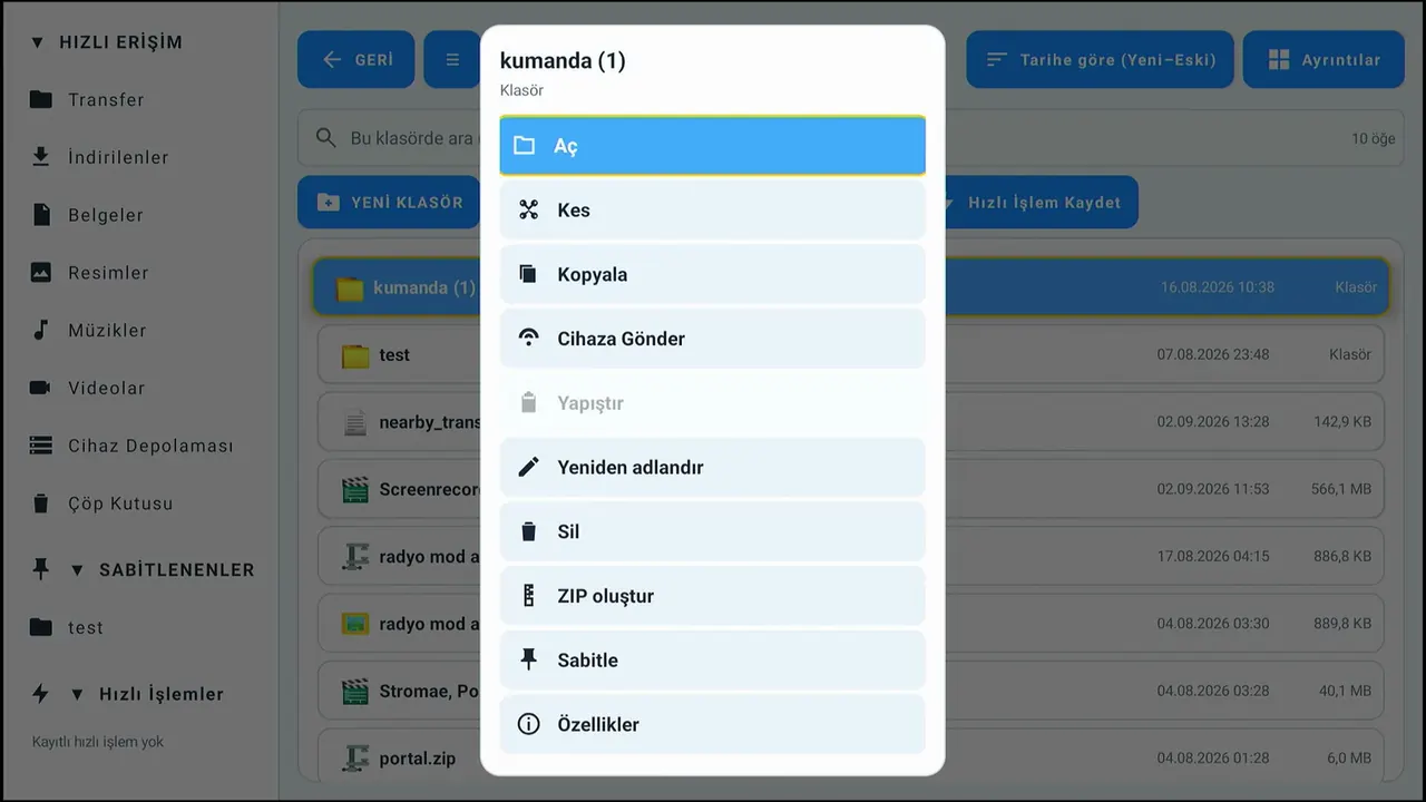 SC File Manager TV ekran görüntüsü 13