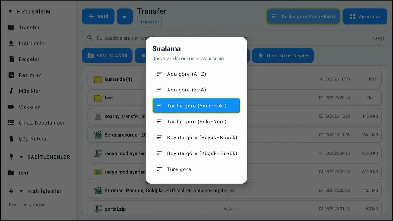 SC File Manager TV ekran görüntüsü 16
