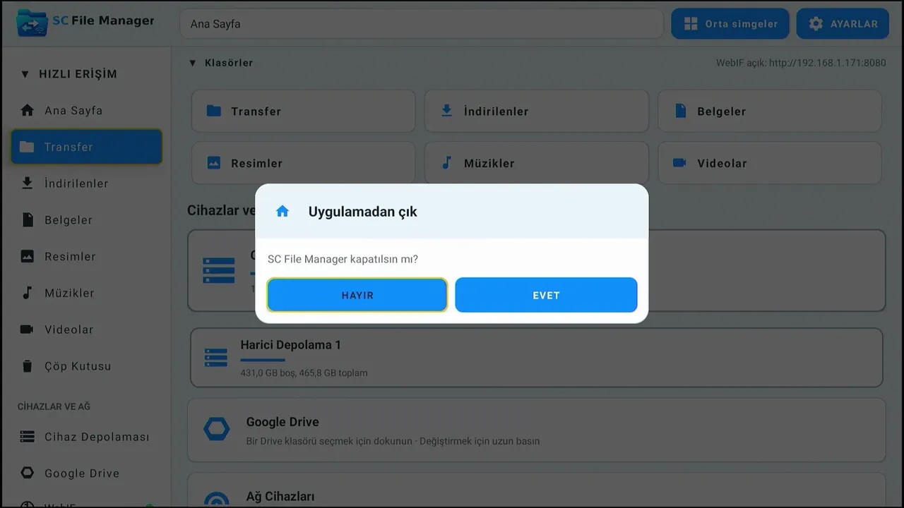 SC File Manager TV ekran görüntüsü 26